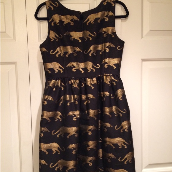 Eyedoll Gold Jaguar Dress Anthropologie - Picture 4 of 4